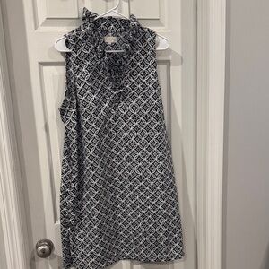 Mud Pie Black and White Geometric Dress